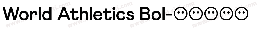 World Athletics Bol字体转换